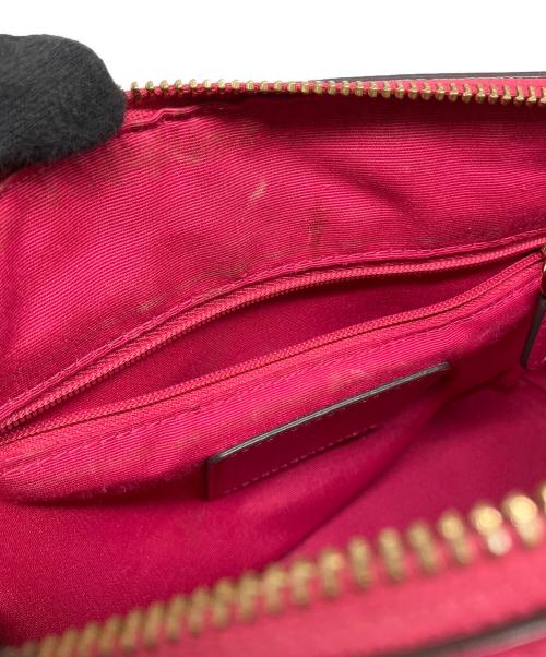 COACH（コーチ）COACH (コーチ) シグネチャー ベネット ミニサッチェル ブラウン×ピンクの古着・服飾アイテム