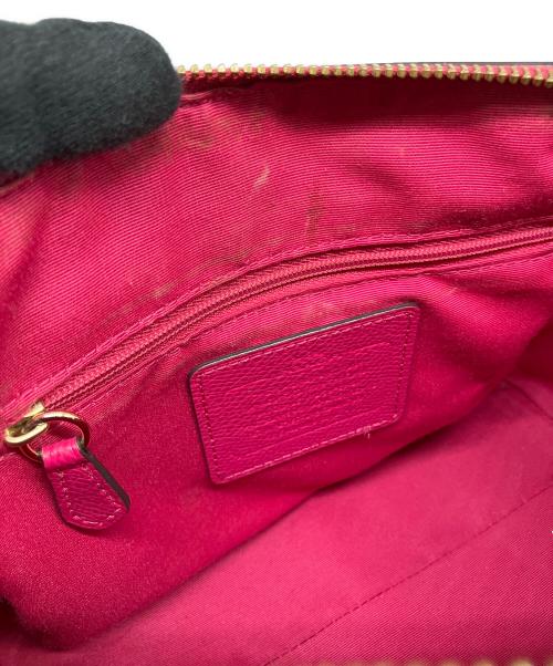 COACH（コーチ）COACH (コーチ) シグネチャー ベネット ミニサッチェル ブラウン×ピンクの古着・服飾アイテム