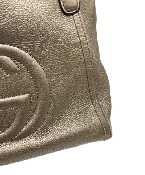 GUCCI（グッチ）GUCCI (グッチ) ソーホー 2WAY ハンドバッグ シルバーの古着・服飾アイテム