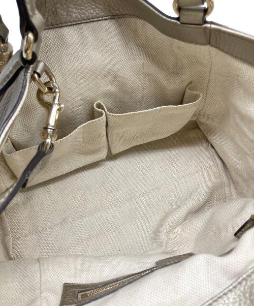 GUCCI（グッチ）GUCCI (グッチ) ソーホー 2WAY ハンドバッグ シルバーの古着・服飾アイテム