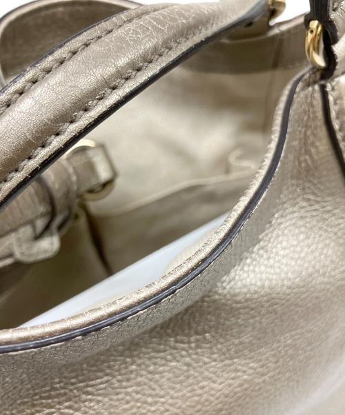 GUCCI（グッチ）GUCCI (グッチ) ソーホー 2WAY ハンドバッグ シルバーの古着・服飾アイテム