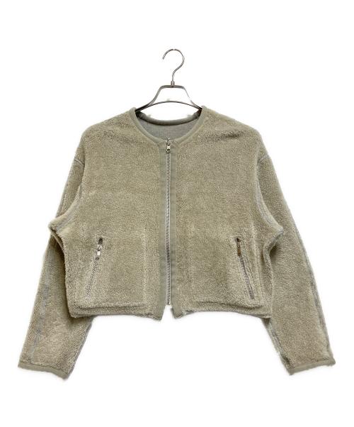 MACPHEE（マカフィー）MACPHEE (マカフィー) ノーカラーリバーシブルジャケット ベージュ サイズ:36の古着・服飾アイテム