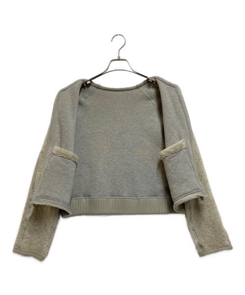 MACPHEE（マカフィー）MACPHEE (マカフィー) ノーカラーリバーシブルジャケット ベージュ サイズ:36の古着・服飾アイテム