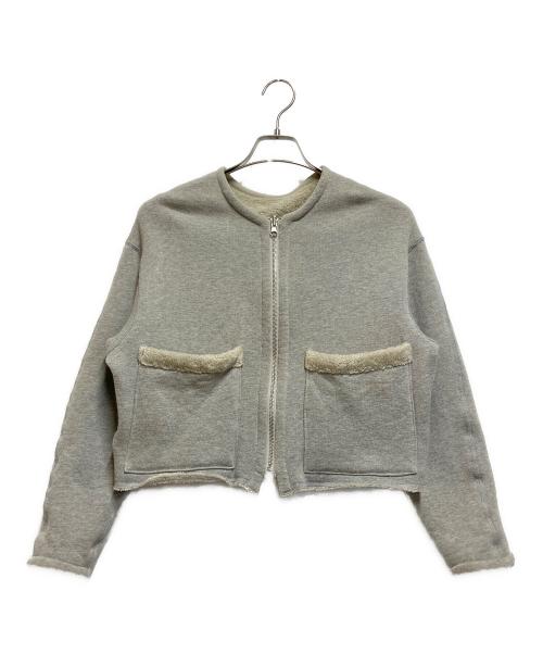 MACPHEE（マカフィー）MACPHEE (マカフィー) ノーカラーリバーシブルジャケット ベージュ サイズ:36の古着・服飾アイテム