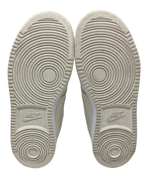 NIKE（ナイキ）NIKE (ナイキ) Women's Court Vision Low Next Nature（ウィメンズ コートビジョン ロー ネクストネイチャー） アイボリー×ホワイト サイズ:US 8の古着・服飾アイテム