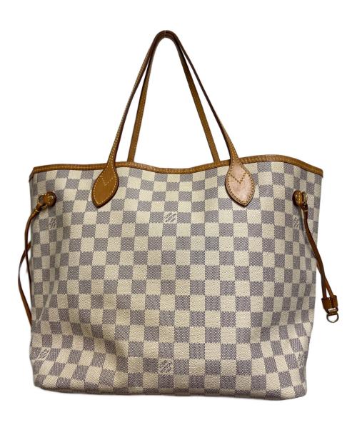 LOUIS VUITTON（ルイ ヴィトン）LOUIS VUITTON (ルイ ヴィトン) ダミエ・アズール ネヴァーフルMM ローズ・バレリーヌ ベージュ×グレーの古着・服飾アイテム