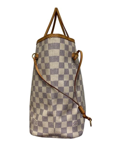 LOUIS VUITTON（ルイ ヴィトン）LOUIS VUITTON (ルイ ヴィトン) ダミエ・アズール ネヴァーフルMM ローズ・バレリーヌ ベージュ×グレーの古着・服飾アイテム