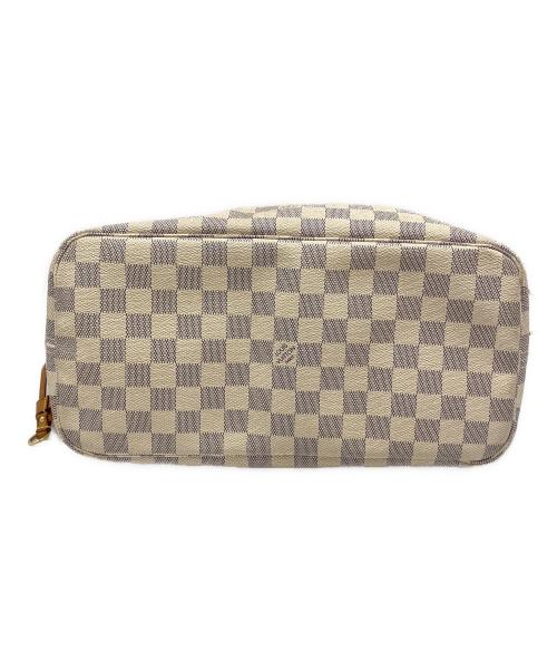 LOUIS VUITTON（ルイ ヴィトン）LOUIS VUITTON (ルイ ヴィトン) ダミエ・アズール ネヴァーフルMM ローズ・バレリーヌ ベージュ×グレーの古着・服飾アイテム