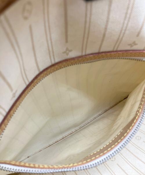 LOUIS VUITTON（ルイ ヴィトン）LOUIS VUITTON (ルイ ヴィトン) ダミエ・アズール ネヴァーフルMM ローズ・バレリーヌ ベージュ×グレーの古着・服飾アイテム