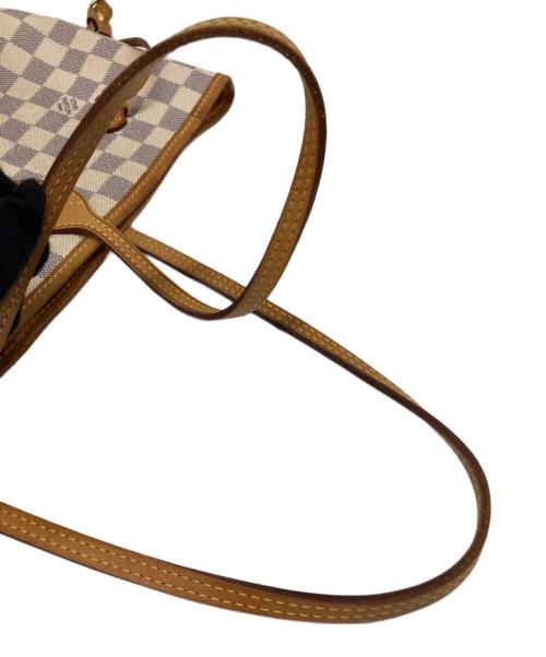 LOUIS VUITTON（ルイ ヴィトン）LOUIS VUITTON (ルイ ヴィトン) ダミエ・アズール ネヴァーフルMM ローズ・バレリーヌ ベージュ×グレーの古着・服飾アイテム