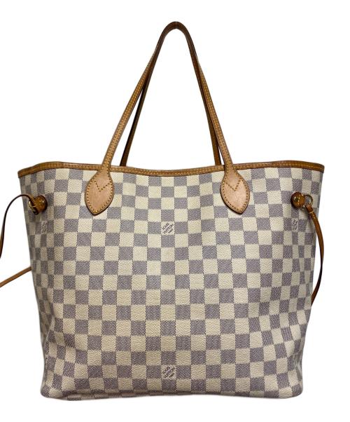 LOUIS VUITTON（ルイ ヴィトン）LOUIS VUITTON (ルイ ヴィトン) ダミエ・アズール ネヴァーフルMM ローズ・バレリーヌ ベージュ×グレーの古着・服飾アイテム