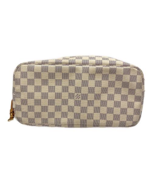 LOUIS VUITTON（ルイ ヴィトン）LOUIS VUITTON (ルイ ヴィトン) ダミエ・アズール ネヴァーフルMM ローズ・バレリーヌ ベージュ×グレーの古着・服飾アイテム