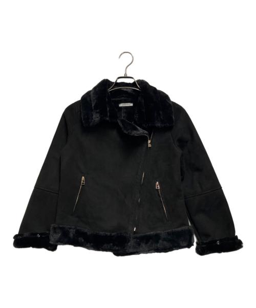 LIP SERVICE（リップサービス）LIP SERVICE (リップサービス) フェイクムートン×ファーライダースジャケット ブラック サイズ:Sの古着・服飾アイテム
