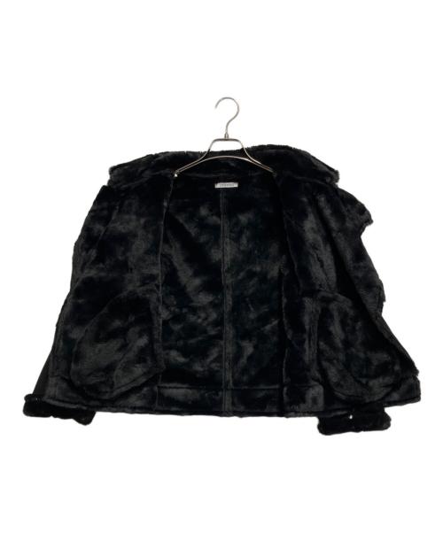 LIP SERVICE（リップサービス）LIP SERVICE (リップサービス) フェイクムートン×ファーライダースジャケット ブラック サイズ:Sの古着・服飾アイテム