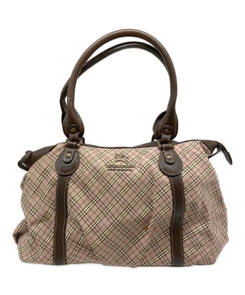 BURBERRY LONDON BLUE LABEL（バーバリーロンドンブルーレーベル）BURBERRY LONDON BLUE LABEL (バーバリーロンドンブルーレーベル) ハンドバッグ ブラウンの古着・服飾アイテム