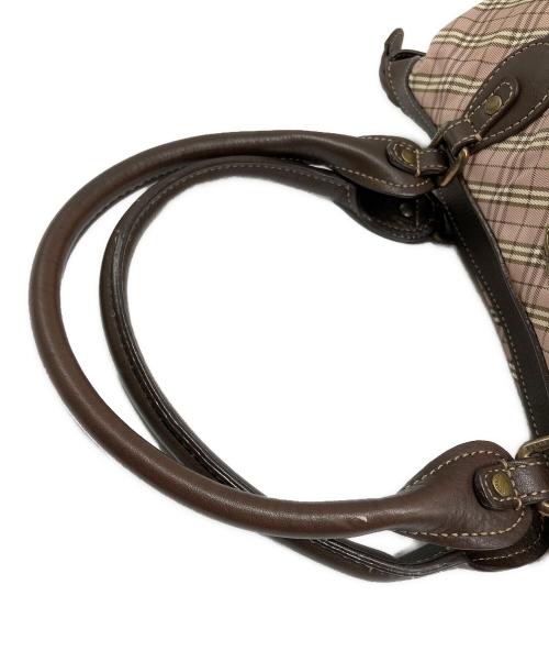 BURBERRY LONDON BLUE LABEL（バーバリーロンドンブルーレーベル）BURBERRY LONDON BLUE LABEL (バーバリーロンドンブルーレーベル) ハンドバッグ ブラウンの古着・服飾アイテム