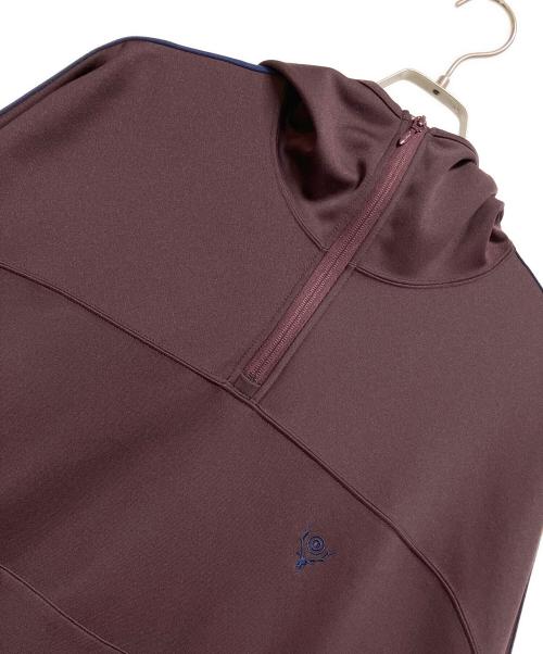 South2 West8（サウスツー ウエストエイト）South2 West8 (サウスツー ウエストエイト) プルオーバーパーカー パープル×ネイビー サイズ:XLの古着・服飾アイテム