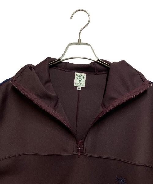 South2 West8（サウスツー ウエストエイト）South2 West8 (サウスツー ウエストエイト) プルオーバーパーカー パープル×ネイビー サイズ:XLの古着・服飾アイテム