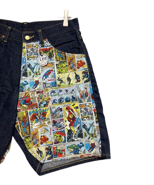 LEE（リー）LEE (リー) MARVEL (マーベル) デニムハーフパンツ ネイビー サイズ:SIZE M 未使用品の古着・服飾アイテム