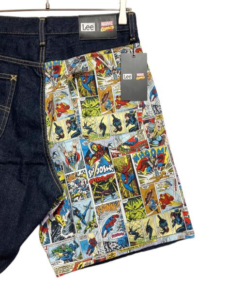 LEE（リー）LEE (リー) MARVEL (マーベル) デニムハーフパンツ ネイビー サイズ:SIZE M 未使用品の古着・服飾アイテム