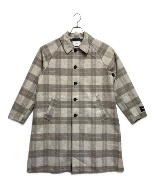 INHERIT（インヘリット）INHERIT (インヘリット) コート ライトグレ×ーベージュ サイズ:SIZE Sの古着・服飾アイテム