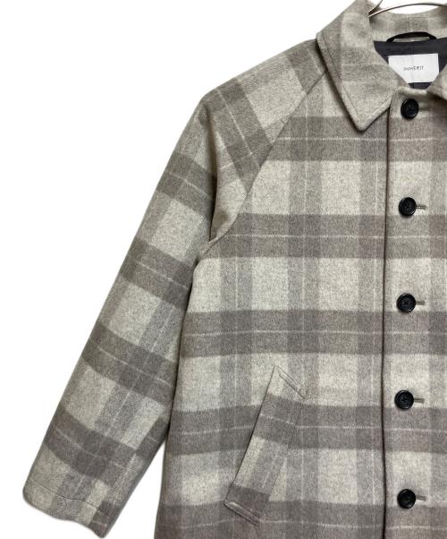 INHERIT（インヘリット）INHERIT (インヘリット) コート ライトグレ×ーベージュ サイズ:SIZE Sの古着・服飾アイテム