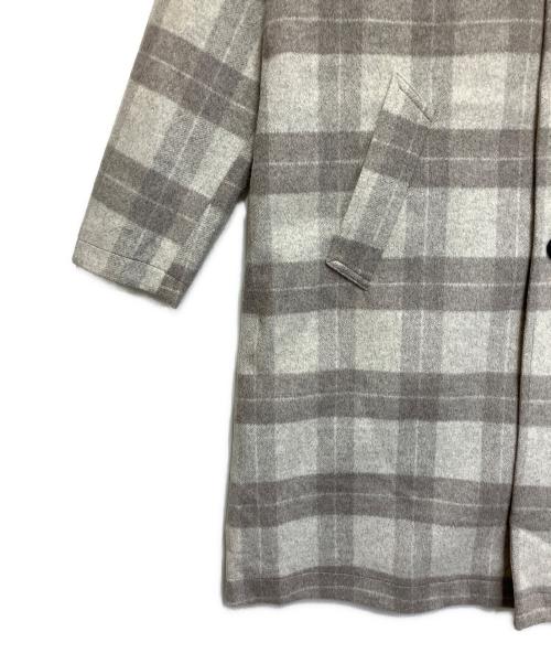 INHERIT（インヘリット）INHERIT (インヘリット) コート ライトグレ×ーベージュ サイズ:SIZE Sの古着・服飾アイテム