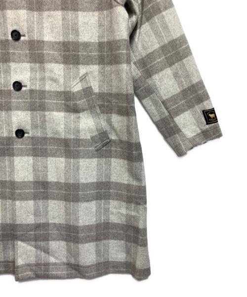 INHERIT（インヘリット）INHERIT (インヘリット) コート ライトグレ×ーベージュ サイズ:SIZE Sの古着・服飾アイテム