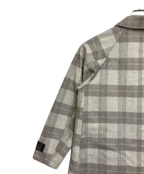 INHERIT（インヘリット）INHERIT (インヘリット) コート ライトグレ×ーベージュ サイズ:SIZE Sの古着・服飾アイテム