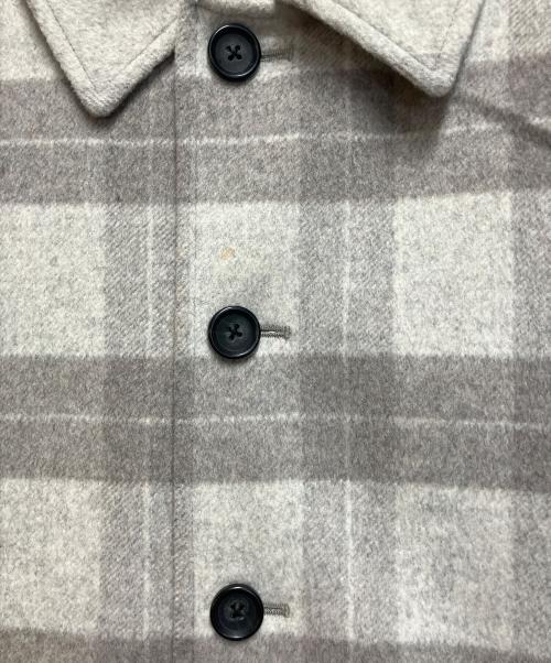 INHERIT（インヘリット）INHERIT (インヘリット) コート ライトグレ×ーベージュ サイズ:SIZE Sの古着・服飾アイテム