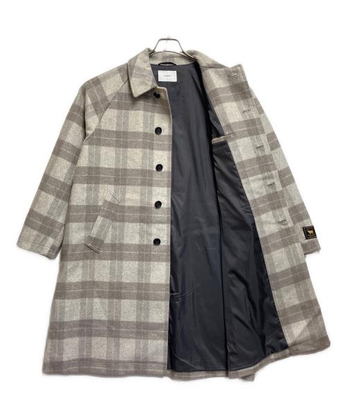 INHERIT（インヘリット）INHERIT (インヘリット) コート ライトグレ×ーベージュ サイズ:SIZE Sの古着・服飾アイテム