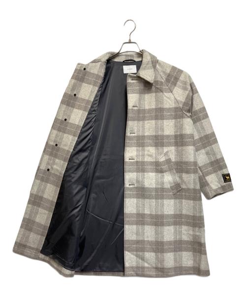INHERIT（インヘリット）INHERIT (インヘリット) コート ライトグレ×ーベージュ サイズ:SIZE Sの古着・服飾アイテム