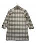 INHERIT (インヘリット) コート ライトグレ×ーベージュ サイズ:SIZE S：4500円