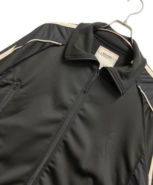 etsinta（エシンタ）etsinta (エシンタ) リメイクドロストオーバージャージ ブラック×ホワイト サイズ:ONE SIZEの古着・服飾アイテム