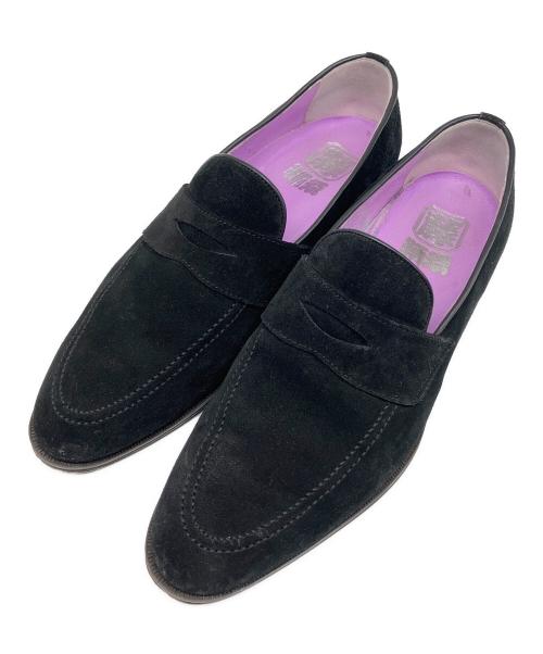 鞆ゑ（トモエ）鞆ゑ (トモエ) スエードローファー ブラック サイズ:26 1/2の古着・服飾アイテム