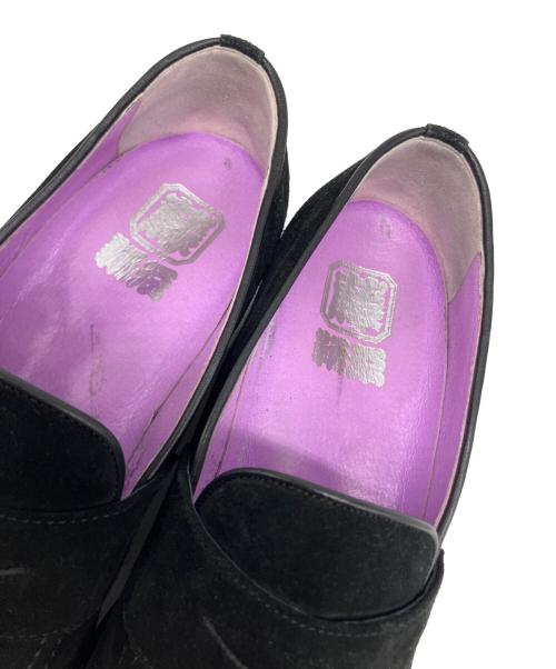 鞆ゑ（トモエ）鞆ゑ (トモエ) スエードローファー ブラック サイズ:26 1/2の古着・服飾アイテム