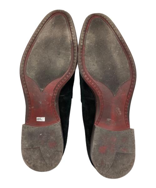 鞆ゑ（トモエ）鞆ゑ (トモエ) スエードローファー ブラック サイズ:26 1/2の古着・服飾アイテム