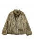 Shoowtime（ショウタイム）の古着「 Volume eco fur zip up blouson（ボリュームエコファージップアップブルゾン）」｜ブラウン