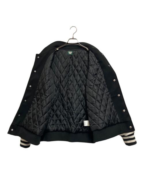 thats life（ザッツ ライフ）THATS LIFE (ザッツ ライフ) スタジャン ブラック×ホワイト サイズ:Lの古着・服飾アイテム