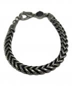 DIESELディーゼル）の古着「ロゴチェーンブレスレット」｜シルバー