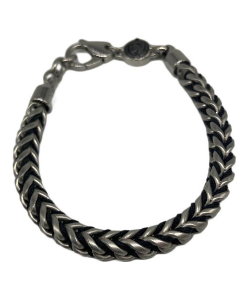 DIESEL（ディーゼル）DIESEL (ディーゼル) ロゴチェーンブレスレット シルバーの古着・服飾アイテム