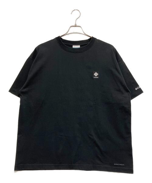 Columbia（コロンビア）Columbia (コロンビア) ｻﾝﾗｲｽﾞｴｯｼﾞｸﾞﾗﾌｨｯｸTｼｬﾂ  ブラック サイズ:Lの古着・服飾アイテム