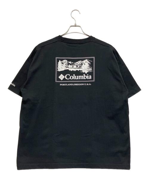 Columbia（コロンビア）Columbia (コロンビア) ｻﾝﾗｲｽﾞｴｯｼﾞｸﾞﾗﾌｨｯｸTｼｬﾂ  ブラック サイズ:Lの古着・服飾アイテム