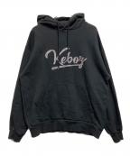 KEBOZケボズ）の古着「プルオーバーパーカー」｜ブラック