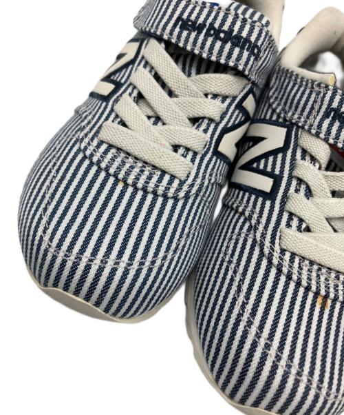 NEW BALANCE（ニューバランス）NEW BALANCE (ニューバランス) スニーカー ブルー×ホワイト サイズ:17の古着・服飾アイテム