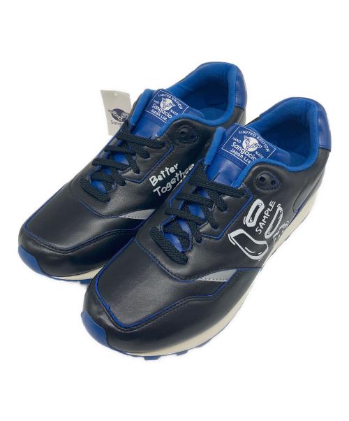 Sangacio（サンガッチョ）sangacio (サンガッチョ) ローカットスニーカー ブラック×ブルー サイズ:US 10の古着・服飾アイテム