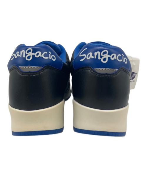 Sangacio（サンガッチョ）sangacio (サンガッチョ) ローカットスニーカー ブラック×ブルー サイズ:US 10の古着・服飾アイテム