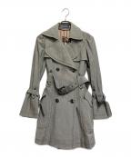 BURBERRY BLUE LABELバーバリー ブルー レーベル）の古着「トレンチコート」｜ライトグレー