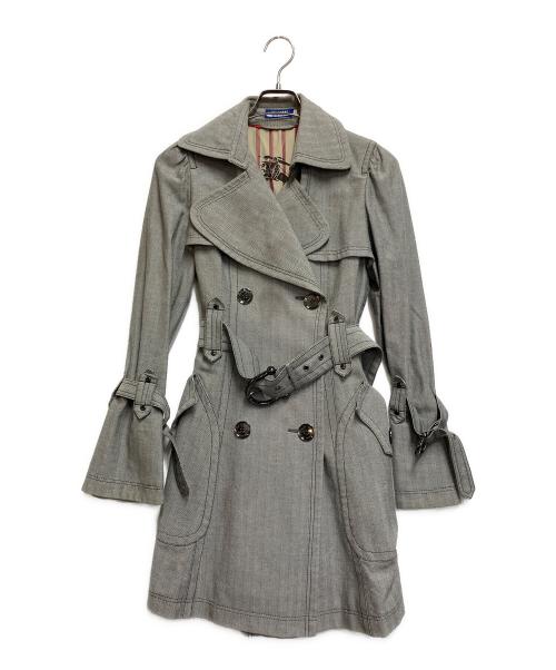BURBERRY BLUE LABEL（バーバリー ブルー レーベル）BURBERRY BLUE LABEL (バーバリー ブルー レーベル) トレンチコート ライトグレー サイズ:38の古着・服飾アイテム