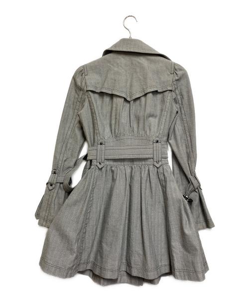 BURBERRY BLUE LABEL（バーバリー ブルー レーベル）BURBERRY BLUE LABEL (バーバリー ブルー レーベル) トレンチコート ライトグレー サイズ:38の古着・服飾アイテム